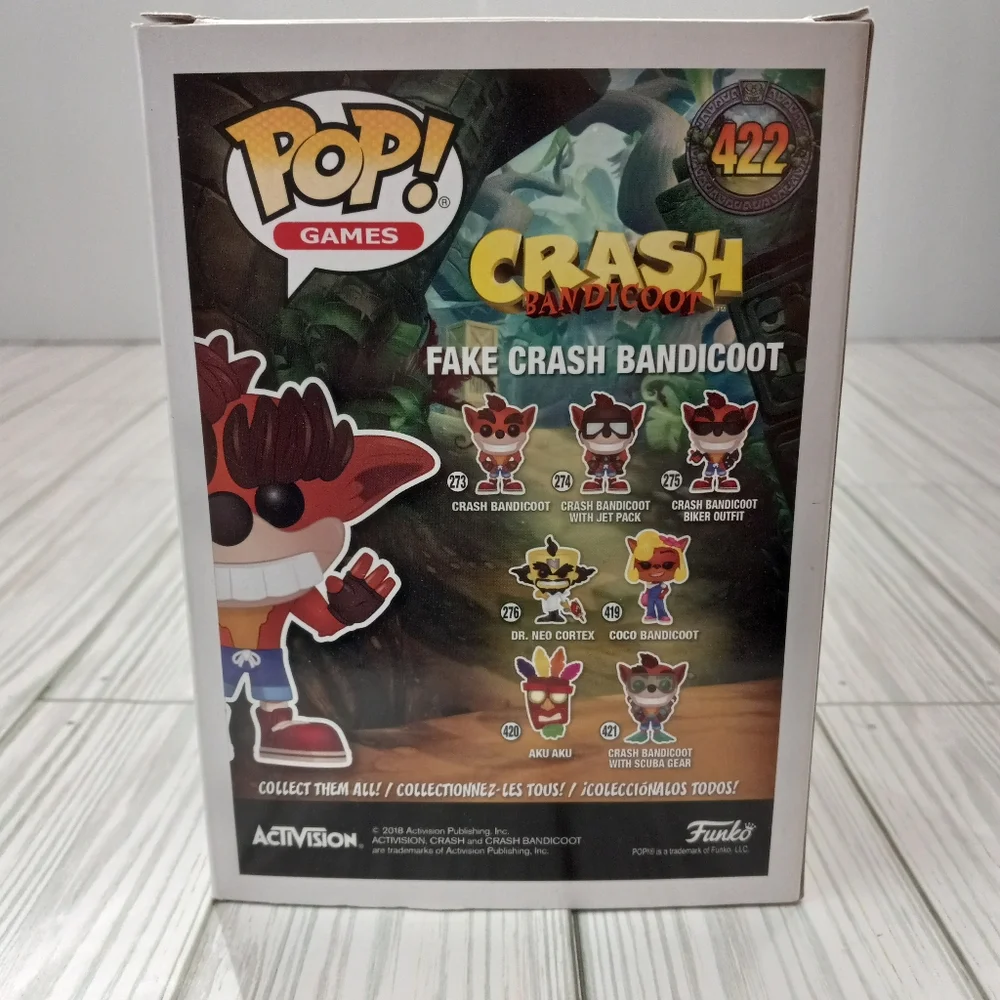 Funko Pop Fake Crash Bandicoot #422